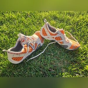 New Balance Orange and Gray Athletic Shoes
